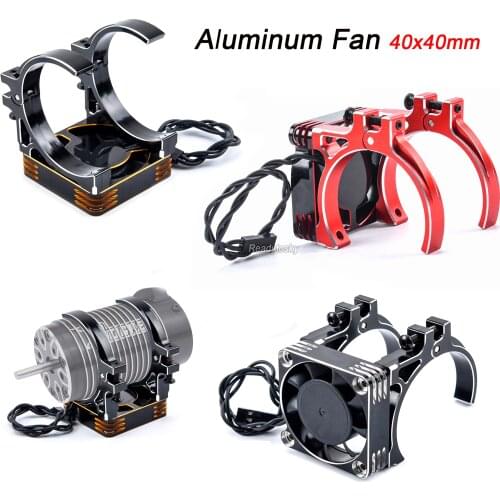Rocket Motor Fast Cooling Fan 40x40mm Aluminum Fan w/ holder for 1/10 1/8 RC Car 4068 4082 4092 4074 4274 4268 Brushless Motor