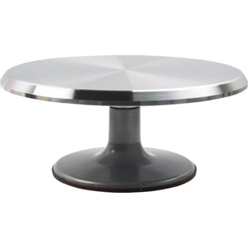 Aluminium Alloy Revolving Cake Stand 12 Inch Rotating Cake Turntable for Cake, Cupcake Decorating Supplies Bake Tool