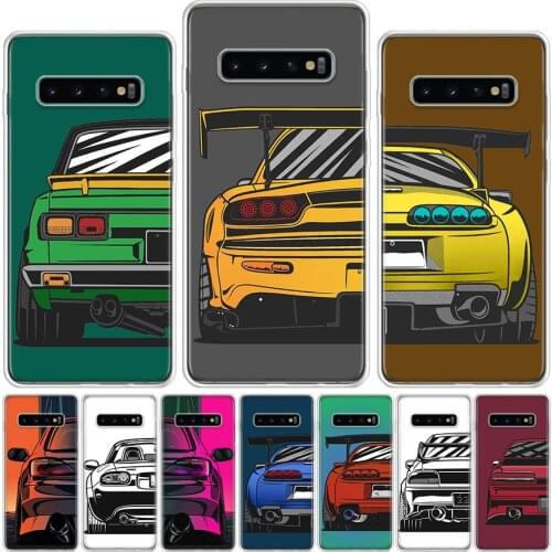 Japan JDM Sports Cars Comic Phone Case For Samsung Galaxy A51 A71 A50 A70 A80 A90 A01 A6 A7 A8 A9 A10 A11 A20 A21 A30 A40 A41 Pl