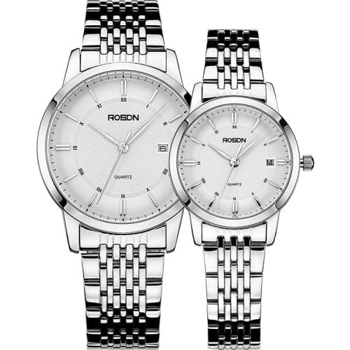 7 mm Ultra-thin ROSDN Womens Watches Luxury Brand Japan Quartz Movement Sapphire Watch Lady 50M Waterproof Couples Watch R3150W