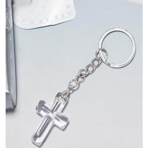 200pcs Church Party Giveaway Gift for Guest Choice Crystal Cross Key Chains Wedding & Bridal Shower Favors