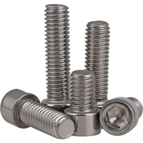 201 stainless steel inner hexagonal screw cup head hexagonal cylindrical head hexagonal M3-M8 20PCS