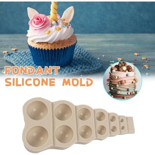 DIY 3D Pearl Silicone Mould Semi Sphere For Chocolate, Cake, Jelly, Pudding Cake Decorating Tools Kitchen Bakeware