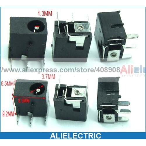 500pcs 3.5mm x 1.3mm DC Socket Jack Female Charger Power Plug PCB Soldering