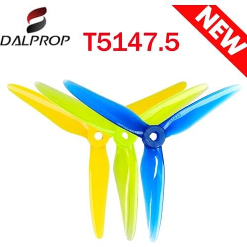 6 Pairs / 12 Pairs DALPROP SpitFire T5147.5 5147 No Pop Wash POPO FPV Propeller CW CCW for RC Drone FPV Racing