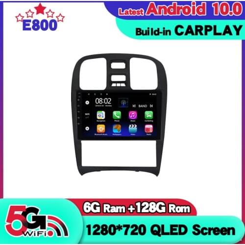 NEW 6GB Ram 128GB Rom 2 Din Car Radio Navigation GPS Player 9 Inch Screen ForHyundai Santa Fe 2004 2012 Android 10
