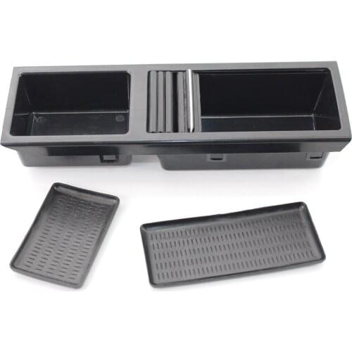Car Center Console Storage Box And Cup Drink Holder For BMW E46 3 Series 1999-2006 Auto Accessories Black