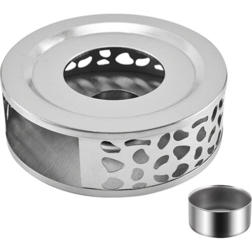 Base Coffee Tea Drink Warmer Durable Stainless Steel Tea Pot Warmer Tea Candle Holder Teapot Trivets Holder