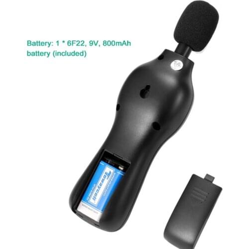Digital Sound Level Noise Meter Measurement 30-130dB Decibel Detector Audio Tester Volume Smart Sensor with Backlit Display