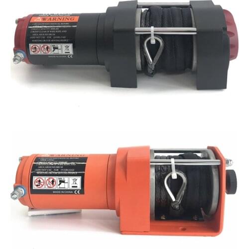 12v Electric Winch - 3000lb Dyneema Synthetic Rope - ATV ,Off Road Two options Electric Winch