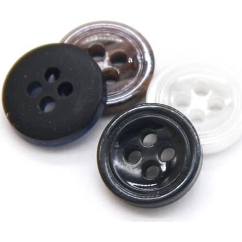 HENGC Pattern Pearl Round Resin Shirt Decorative Buttons For Clothing Cardigan Sweaters Sewing Accessories DIY Crafts Wholesale