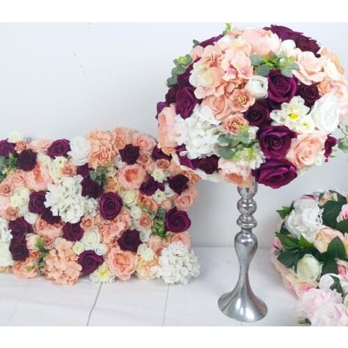 SPR customized 3D flower wall and table centerpiece flower ball artificial flower decoration for event occasion