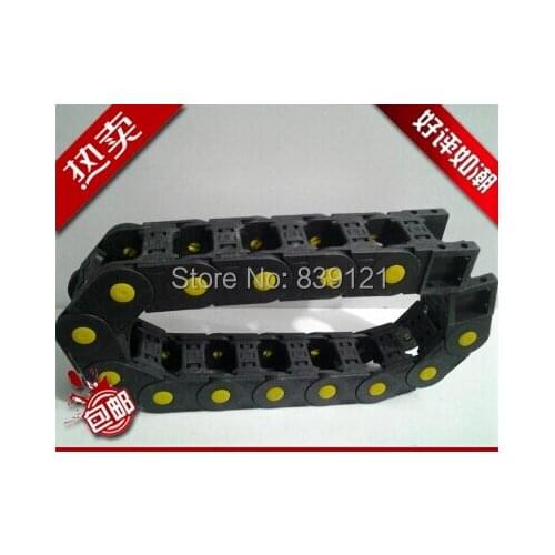 35x50 mm Cable drag chain wire carrier with end connectors plastic towline for CNC Router Machine Tools 1000mm