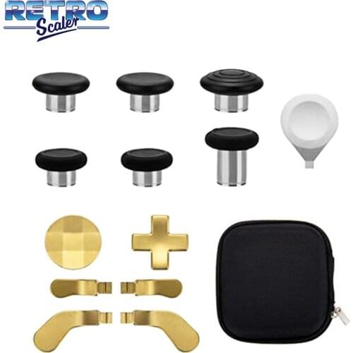 New Thumbsticks Kit with Adjustment Tool D-Pad Paddles for Xbox One Elite Controller Series 2