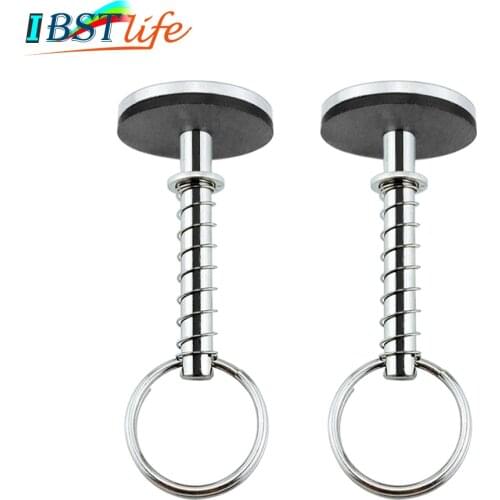 2PCS Stainless Steel 316 Hatch Cover Pull Handle Quick Pin Button Boat Yacht Storage Retainer Farm Trailers Wagons Auto Car