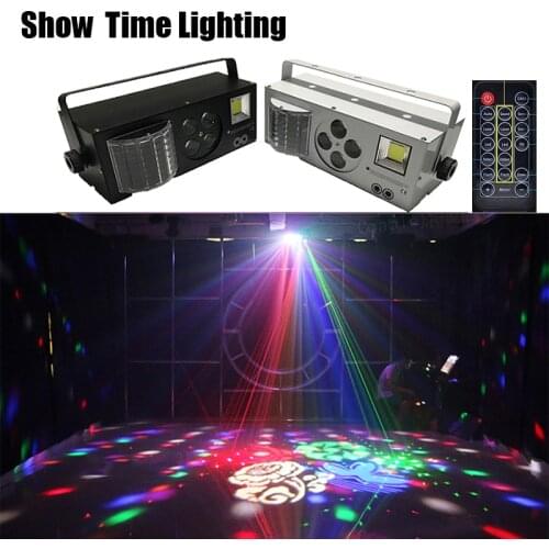 Good Effect LED Patterns Laser Strobe 4 IN 1 Effect Light 4 Eyes Image Light Good Use For DJ Disco Club Home Entertainment KTV