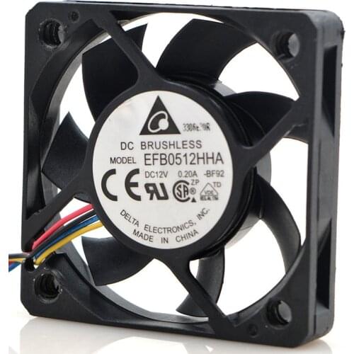 Original FOR Delta EFB0512HHA DC12V 0.15A 5010 5CM Heat Dissipation cooling Fan