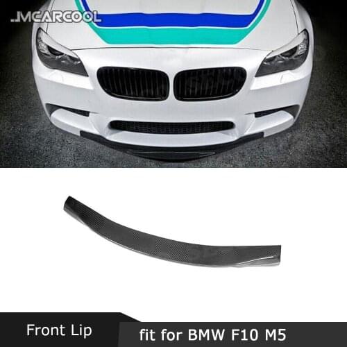 For F10 M5 Carbon Fiber Front Bumper Lip Spoiler For BMW 5 Series F10 M5 Original Bumper 2012 - 2016 Car Styling