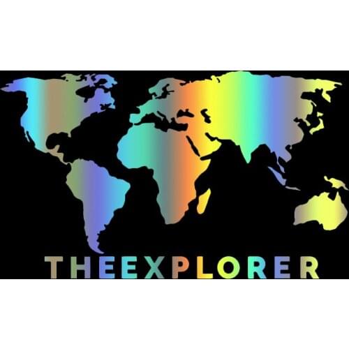 S50787# Various Sizes/Colors Car Stickers Vinyl Decal World Map Motorcycle Decorative Accessories Creative Laptop Helmet