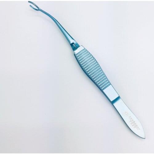 Titanium landers vitrectomy lens forceps 115mm ophthalmic surgical instruments