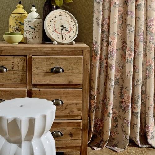 Beautiful Printed Traditional Floral Curtains for Living Room Bedroom Kitchen Home Decorative Drapes Window Treatments