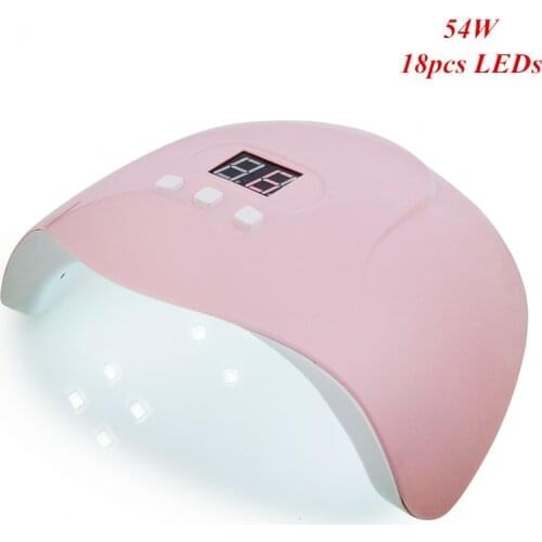 UV Lamp For Manicure 54W LED Nail Dryer Lamp Sun Light Curing All Gel Polish Drying Gel Varnish USB Smart Timing Nail Art Tools