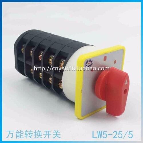 Universal Change-over Switch 3 Archives LW5-25/5 Silver Point 5 Section But Combine Switch Control Electric Machinery