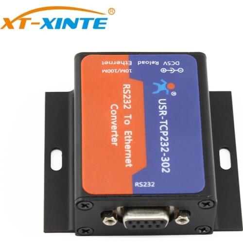 USR-TCP232-302 RS232 Serial to Ethernet Converter to TCP IP Server Module Support DHCP/DNS Tiny Size