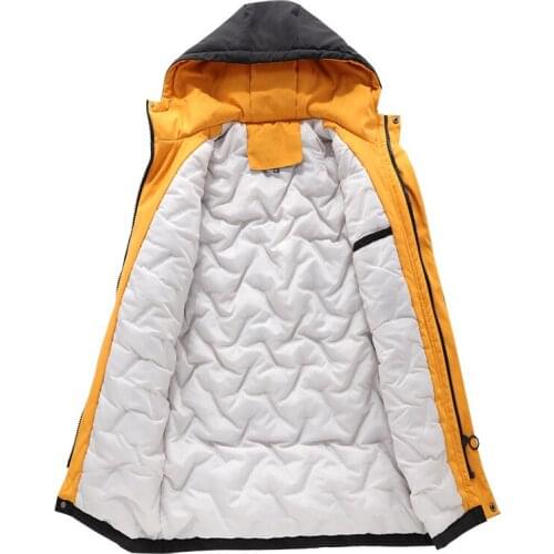 2021 Winter Jacket for Men Cotton Parkas Warm Waterproof Jacket Men 2021 Hooded Parkas Mens Fashion Casual Jacket Winter Coat