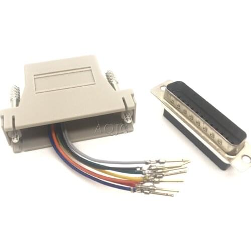 AT for compatible converter adapter DB25M to RJ45 cable RS232 DB25 Male Adapter modem adapter DB25 to RJ45 adapter