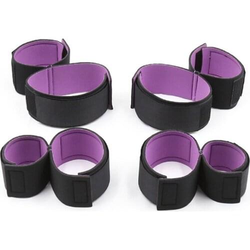 Hand Leg Bondage Cuffs Ankle BDSM Handcuffs Slave Fetish Bed Restraints Erotic Adult Games Sex Toys For Couples BDSM Torture