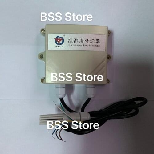 Free shipping Storehouse wall hanging Temperature and humidity collector transmitter sensor 4~20mA RS485 0-5V 0-10V sensor