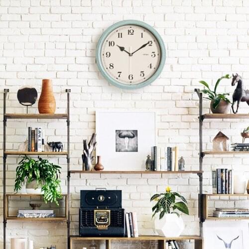 Digital Creative Wall Clock Simple Retro Silent Office Wall Clock Living Room Minimalist Reloj De Pared Home Decoracion DL60WC