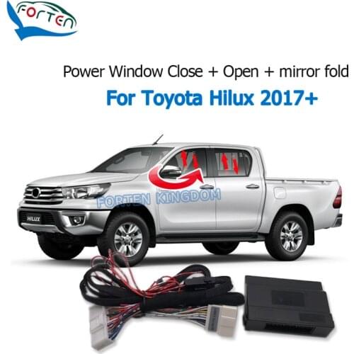 Forten Kingdom Car Auto Window Closer & Open Side Mirror folder unfold Kit For Toyota Hilux 2017
