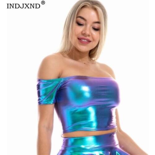 Женские укороченные майки INDJXND China At AliExpress