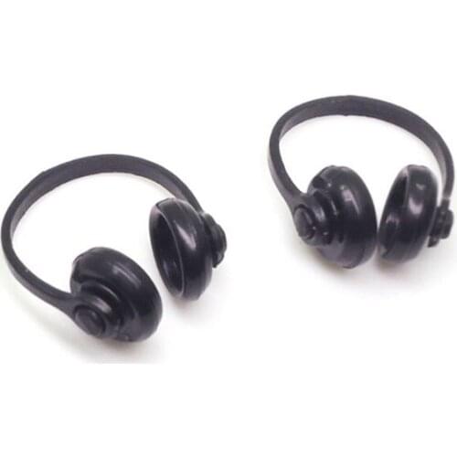 2pcs 1:12 Scale Dollhouse Miniature Accessories Mini Doll House Earphone Headset Headphone Decor Collection Gift Y4UD
