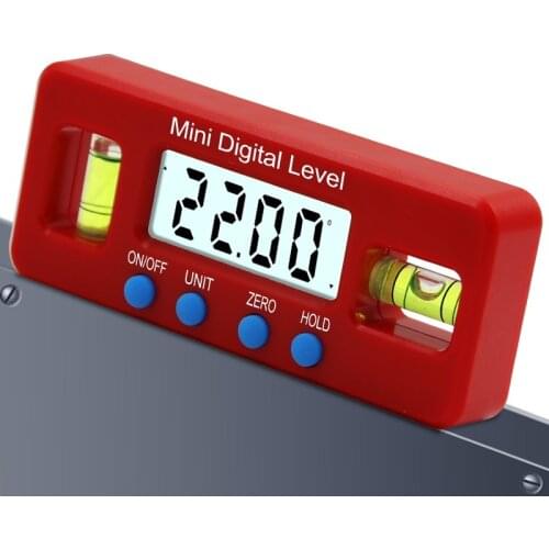 Mini Electronic Digital Display Level 100mm Strong Magnetic Level Inclinometer Angle Ruler Digital Caliper Measuring Tool