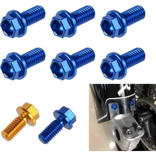NICECNC Motorcycle M6 X 13 Screw Bolt Fork Guard Set For Yamaha YZ 125 250 250F 450F WR 250F 560F WR250 R X Accessories