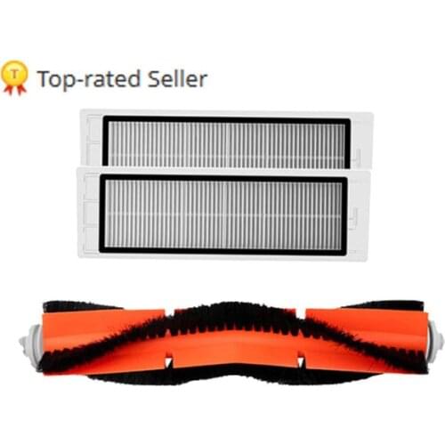 New 1pcs Main Brush & 2pcs Hepa Filter for Xiaomi Mi Robot Vacuum Cleaner 2 Roborock S50 S51 parts