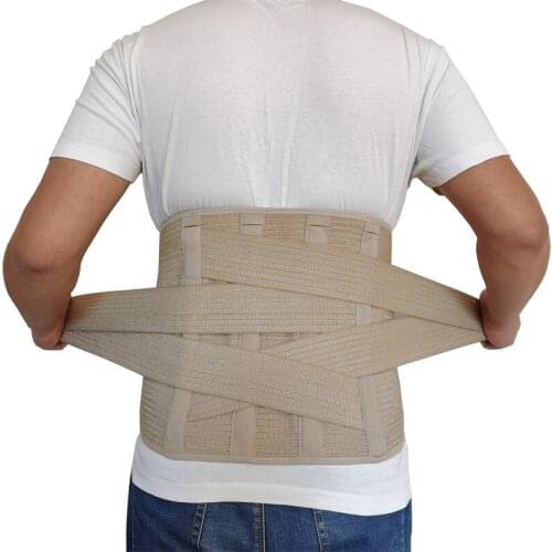 New Adjustable Lumbar Back Brace Lumbar Support Belt with Breathable Straps Lower Back Pain Relief Back Support Belt