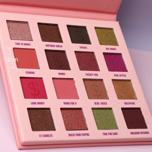 16-color Makeup Eyeshadow Palette Nude Waterproof Glitter Pigment Smoky Eye Shadow Pallete Make up Pro
