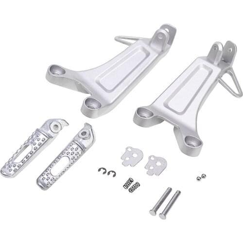 Motorcycle Rear Passenger Footrest Foot Rests Pegs Pedals Bracket For Honda CBR600RR CBR 600RR 2003-2004