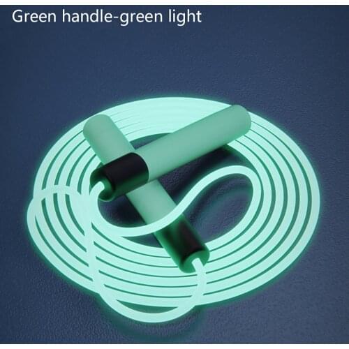 2.8m Adjustable Night Glowing Skipping Rope Luminous Jump Ropes Exercise LED Light Up Outdoor Fitness Training Sports Supplies