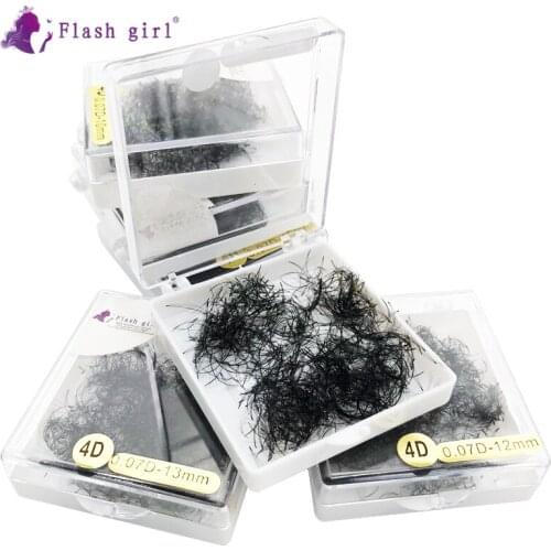 Flash girl 6D short stem lashes 1000 fans hot selling Russia volume premade fans lashes 1000 fans each box eyelash extensions