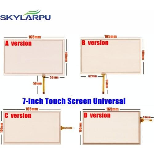 Skylarpu 10pcs/lot New 7-inch 165mm*100mm Touchscreen for Car Navigation DVD, 7 inches Touch Screen Digitizer Panel Universal