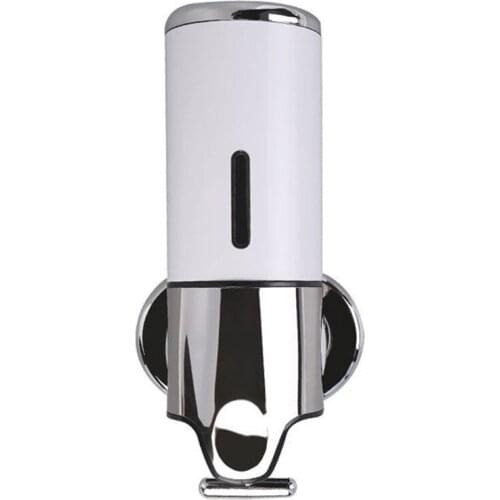 Bathroom Plastic Soap Dispenser Stainless Steel Hand Soap Bottle Shower Gel Soap Box 500ML