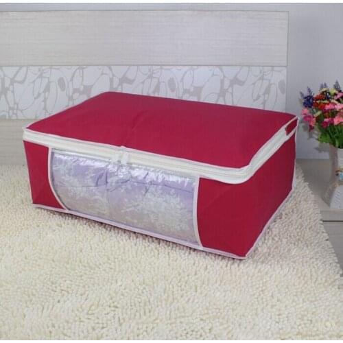 Zipper Storage Box Non Woven Underbed Box Cothing Drawer Bag Bedding Organizer Durable Cloth Container Closet Divider For Socks