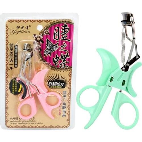 1PCS Butter Eyelash Curler Eye Lashes Curling Clip False Eyelashes Cosmetic Beauty Makeup Tool Metal Accessories Color Randomly