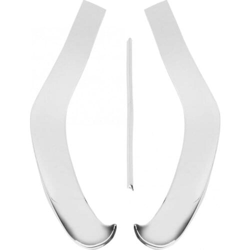 3pcs Front Bumper Plate ABS Chrome Fit For Benz E Class W213 2016 2017 2018 2019 Car Accessories Chromium Styling