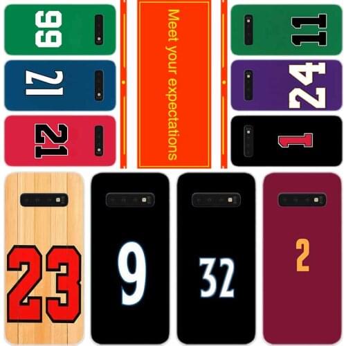 Basketball clothes number design Soft Case for Samsung Note 20 10 9 8 TPU Silicone Cover Pack Note20plus Note10plus Bumper Bag